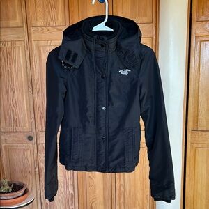 Hollister - Black All-Weather Jacket - Size XS